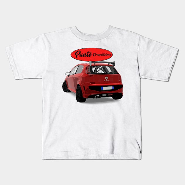 Punto Competizione Rosso Back Kids T-Shirt by PjesusArt